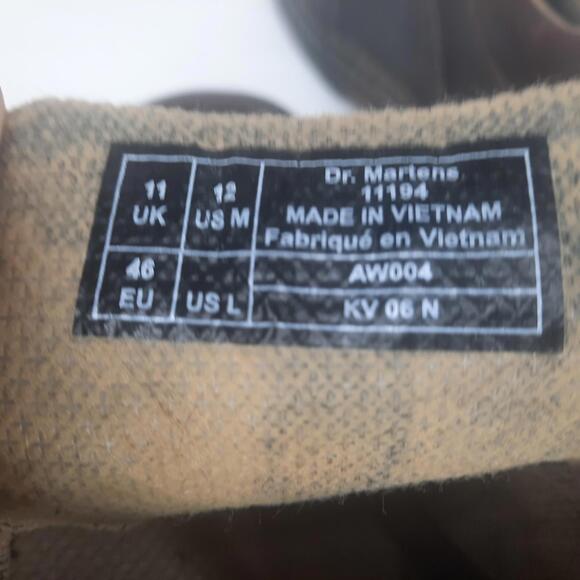 VTG Dr. Martens Brown Leather Shoes‎ - Size 12 Men\'s